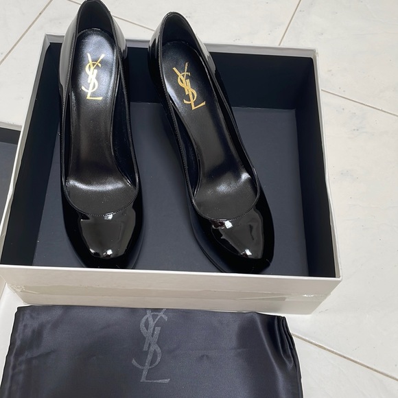 Saint Laurent Patent Leather Tribtoo Stiletto Pumps size 39 - Picture 3 of 10